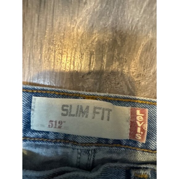 Levis 512 Slim Fit Mens Jeans 34W 36L Light Wash Denim Classic Casual Wear - Picture 2 of 8